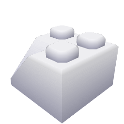 Brick Slope Corner Inside 2x2